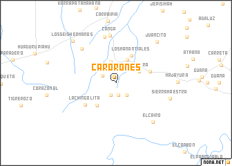 map of Carorones