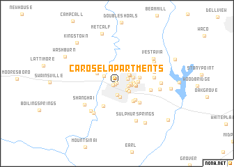 map of Carosel Apartments