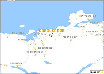 map of Carowcanon