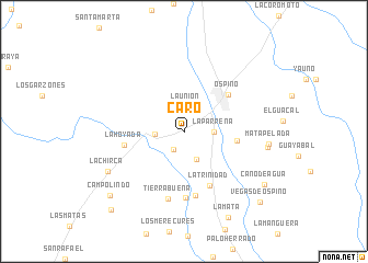 map of Caro