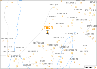 map of Caro