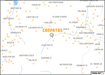 map of Cárpatos