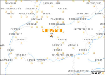 map of Carpegna