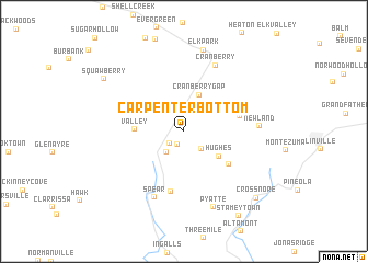 map of Carpenter Bottom