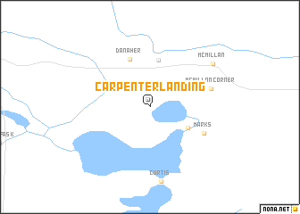 map of Carpenter Landing