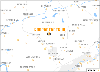 map of Carpenter Town