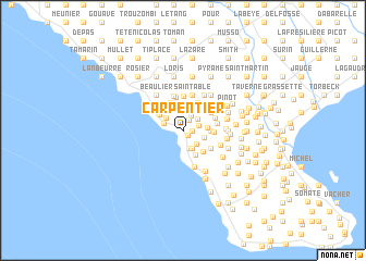 map of Carpentier