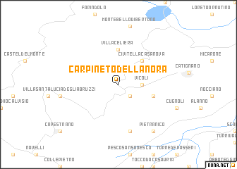 map of Carpineto della Nora