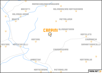 map of Carpini