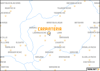 map of Carpintería