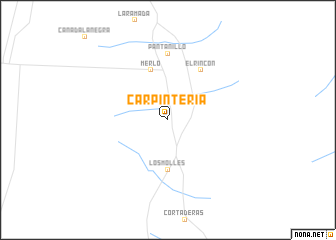 map of Carpintería