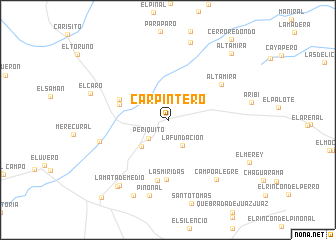 map of Carpintero