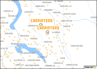 map of Carpintero