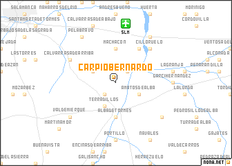 map of Carpio-Bernardo