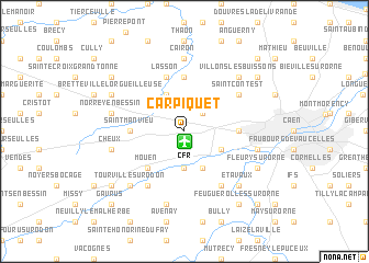 map of Carpiquet