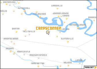 map of Carps Corner
