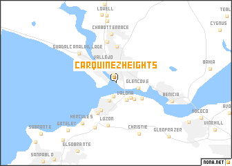 map of Carquinez Heights