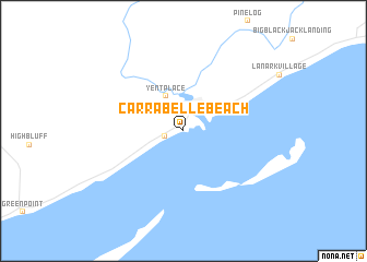 map of Carrabelle Beach