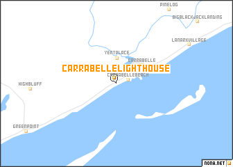 map of Carrabelle Lighthouse