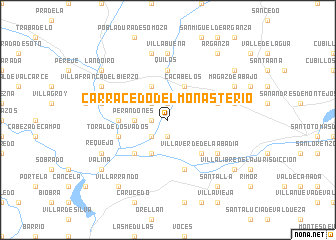 map of Carracedo del Monasterio