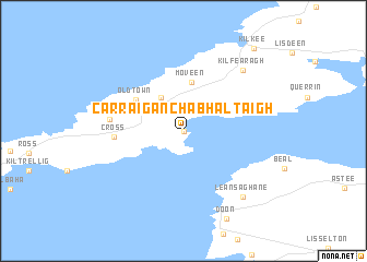 map of Carraig an Chabhaltaigh