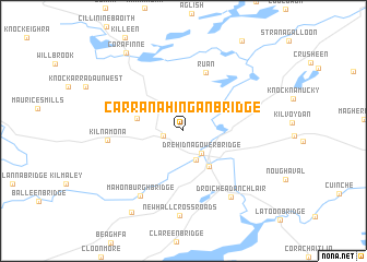 map of Carranahingan Bridge