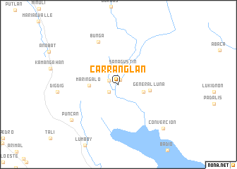 map of Carranglan