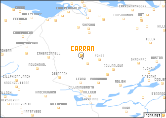 map of Carran