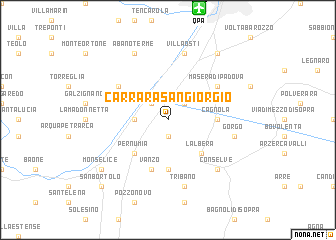 map of Carrara San Giorgio