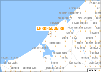 map of Carrasqueira