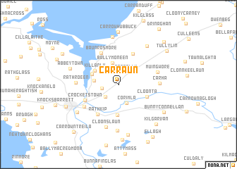 map of Carraun