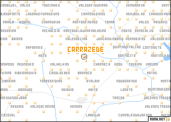 map of Carrazede