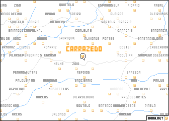 map of Carrazedo