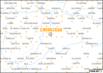 map of Carrazedo