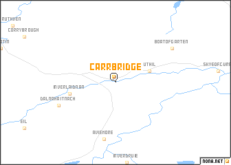 map of Carrbridge