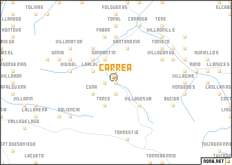 map of Carrea