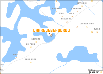 map of Carré de Békourou