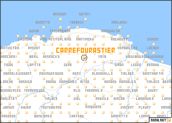 map of Carrefour Astier