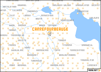 map of Carrefour Beaugé