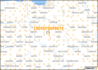 map of Carrefour Bête