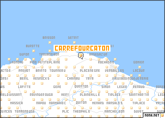 map of Carrefour Caton