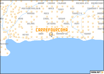 map of Carrefour Coma