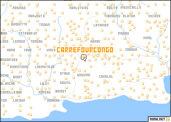 map of Carrefour Congo