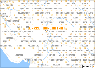 map of Carrefour Coutant