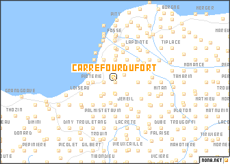 map of Carrefour Dufort