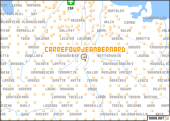 map of Carrefour Jean Bernard