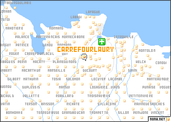 map of Carrefour Laury