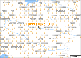 map of Carrefour Milton