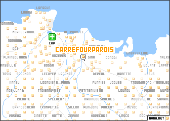 map of Carrefour Parois