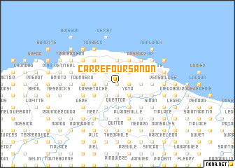 map of Carrefour Sanon